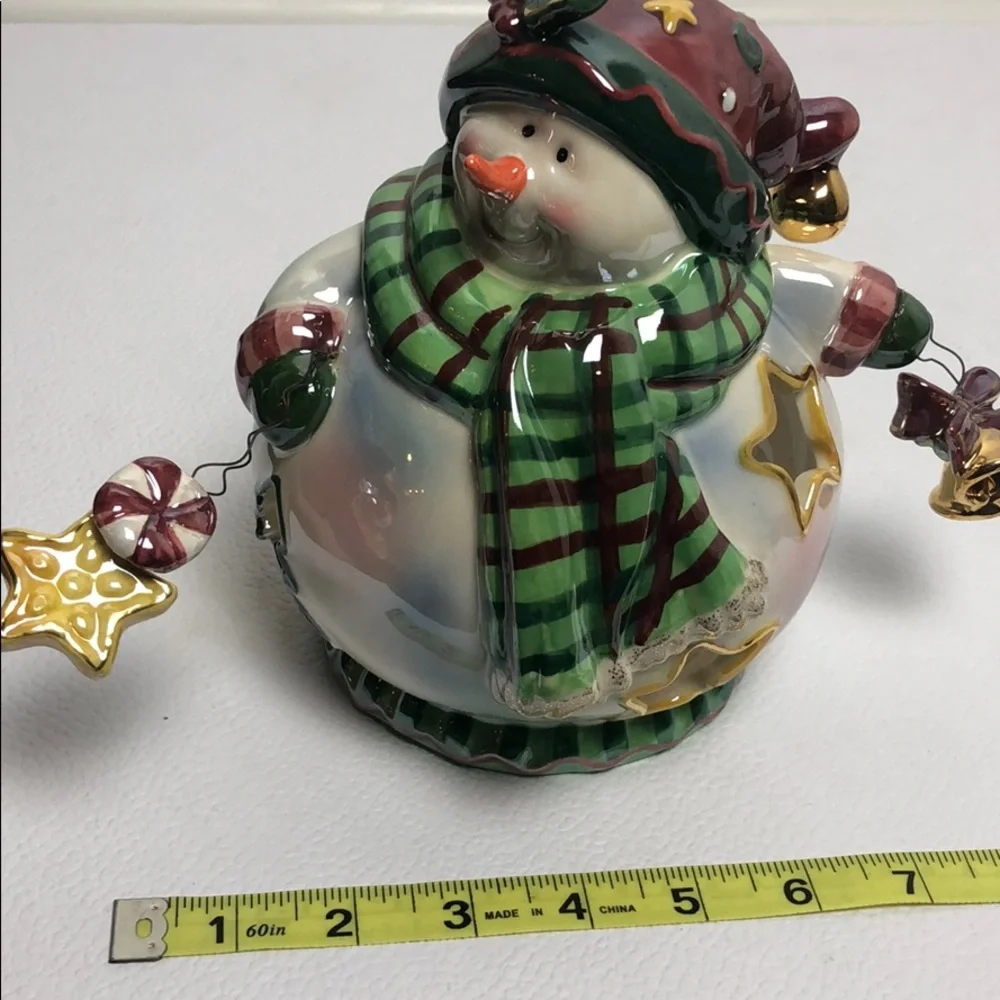 Snowman Candle Holder
